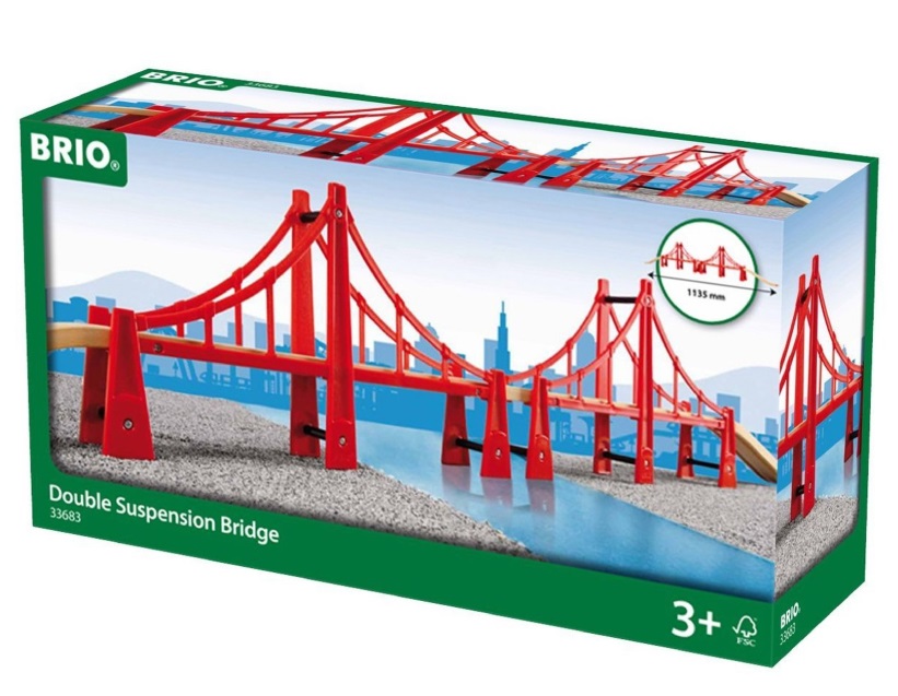 

Игрушка Brio Двойной подвесной мост для детской железной дороги (7312350336832)