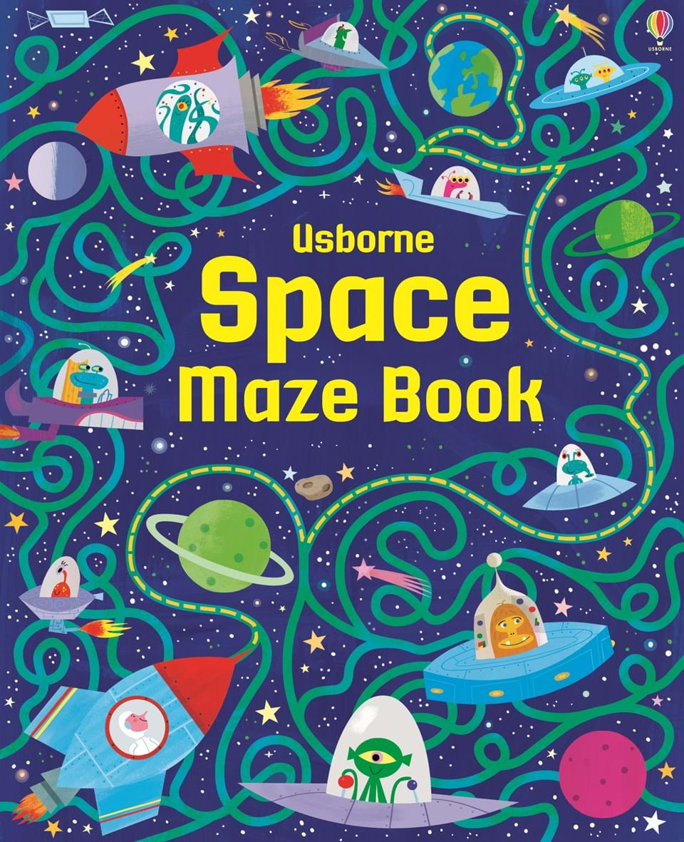 

Книга на английском языке Space Maze Book от автора Kirsteen Robson и издательства Usborne Publishing Ltd из Великобритании