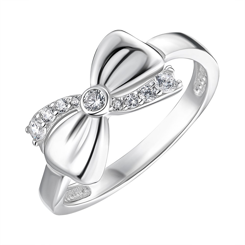 

Серебряное кольцо с фианитами 000148525 18.5 размера
