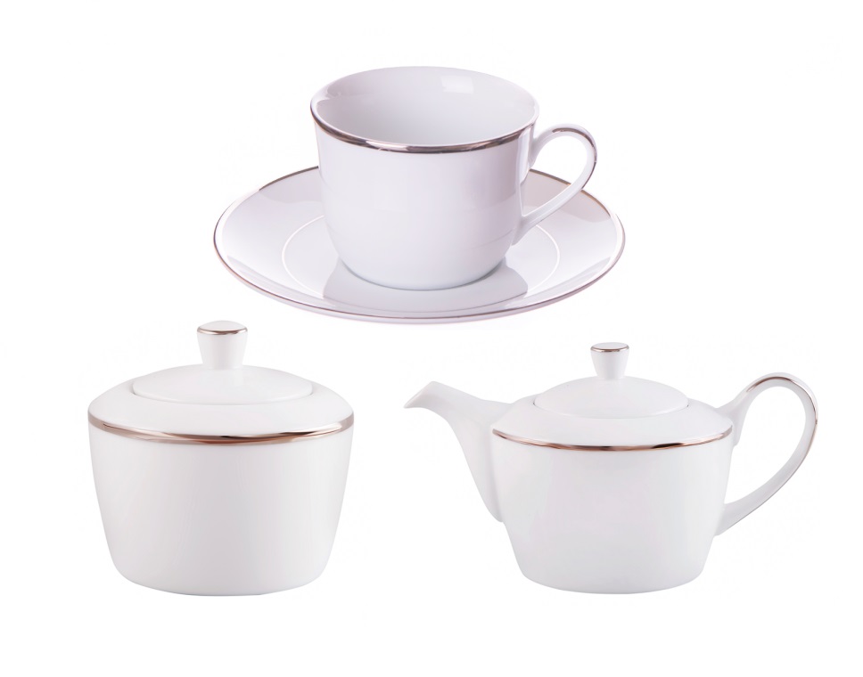 

Сервіз чайний Dankotuwa Porcelain Metropolitan Platinum 16 предметів