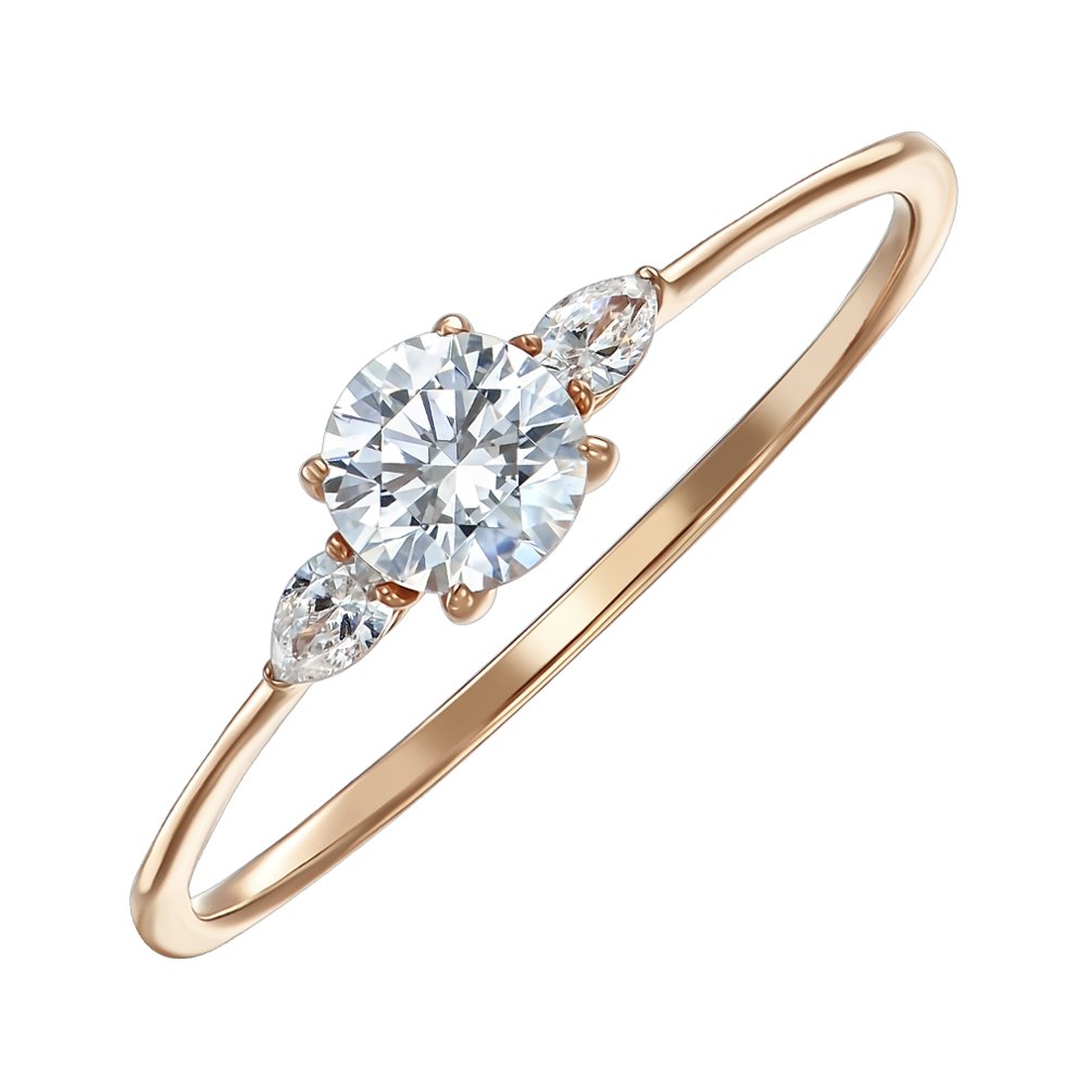 

Кольцо из красного золота с фианитами S Zirconia 000150327 18 размера