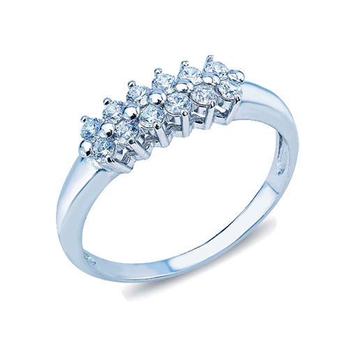 

Серебряное кольцо с фианитами Авалайн 000014526 16.5 размера