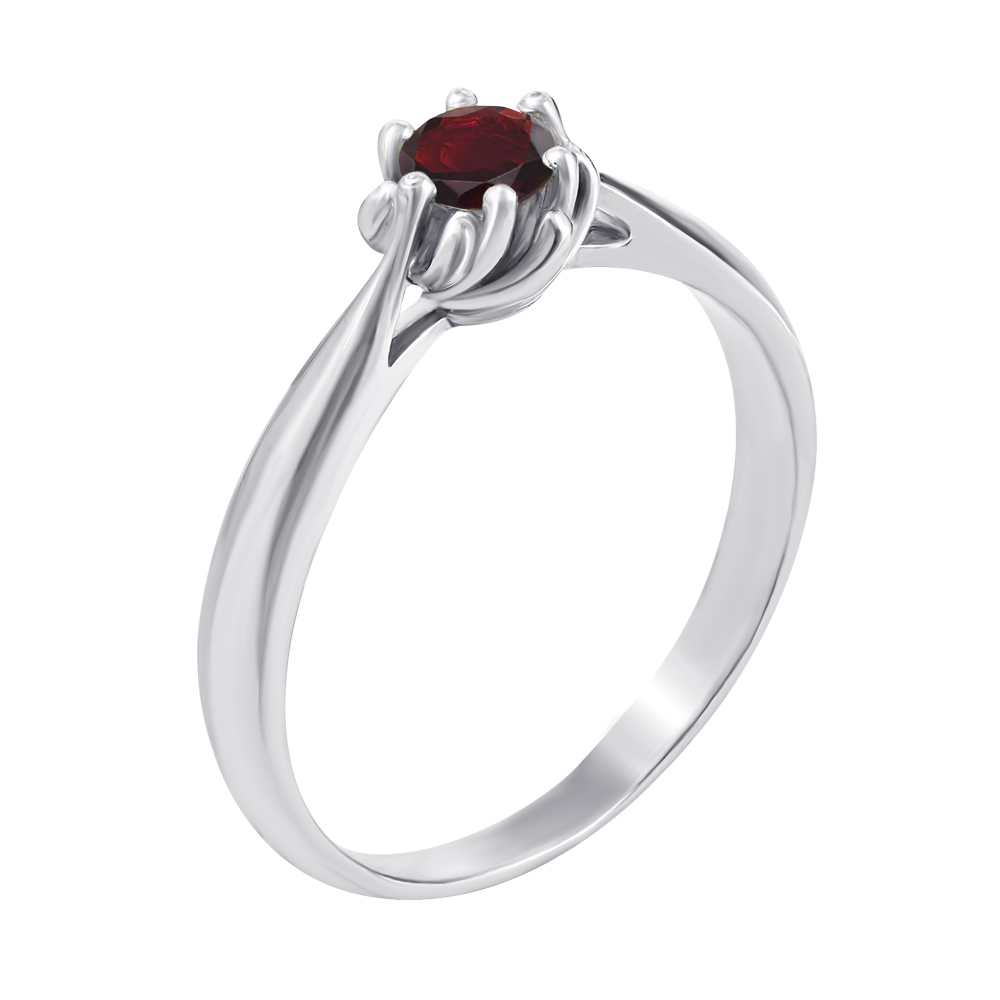

Серебряное кольцо с гранатом 000134395 17.5 размера