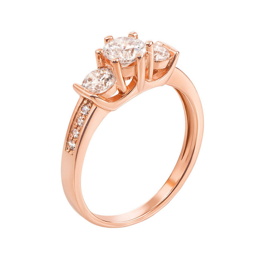 

Золотое кольцо Ирена с фианитами S Zirconia 000129127 17 размера