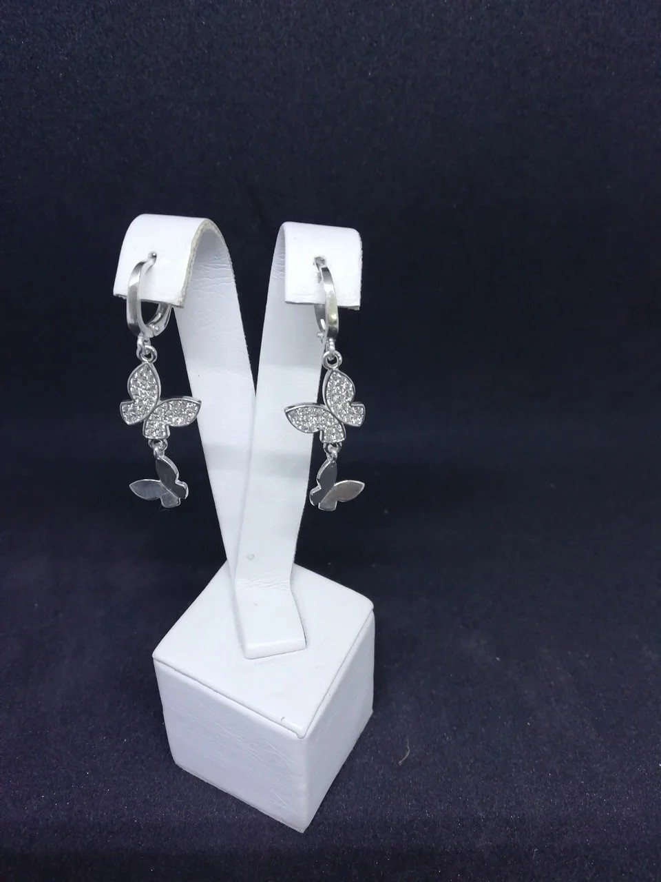 

Серьги серебряные Rider с камнями Diamond butterfly 3.9 г 310870