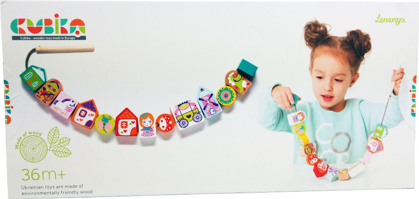 

Деревянная игрушка Cubika Сказочная на шнуровке (SKU_14309-mg)