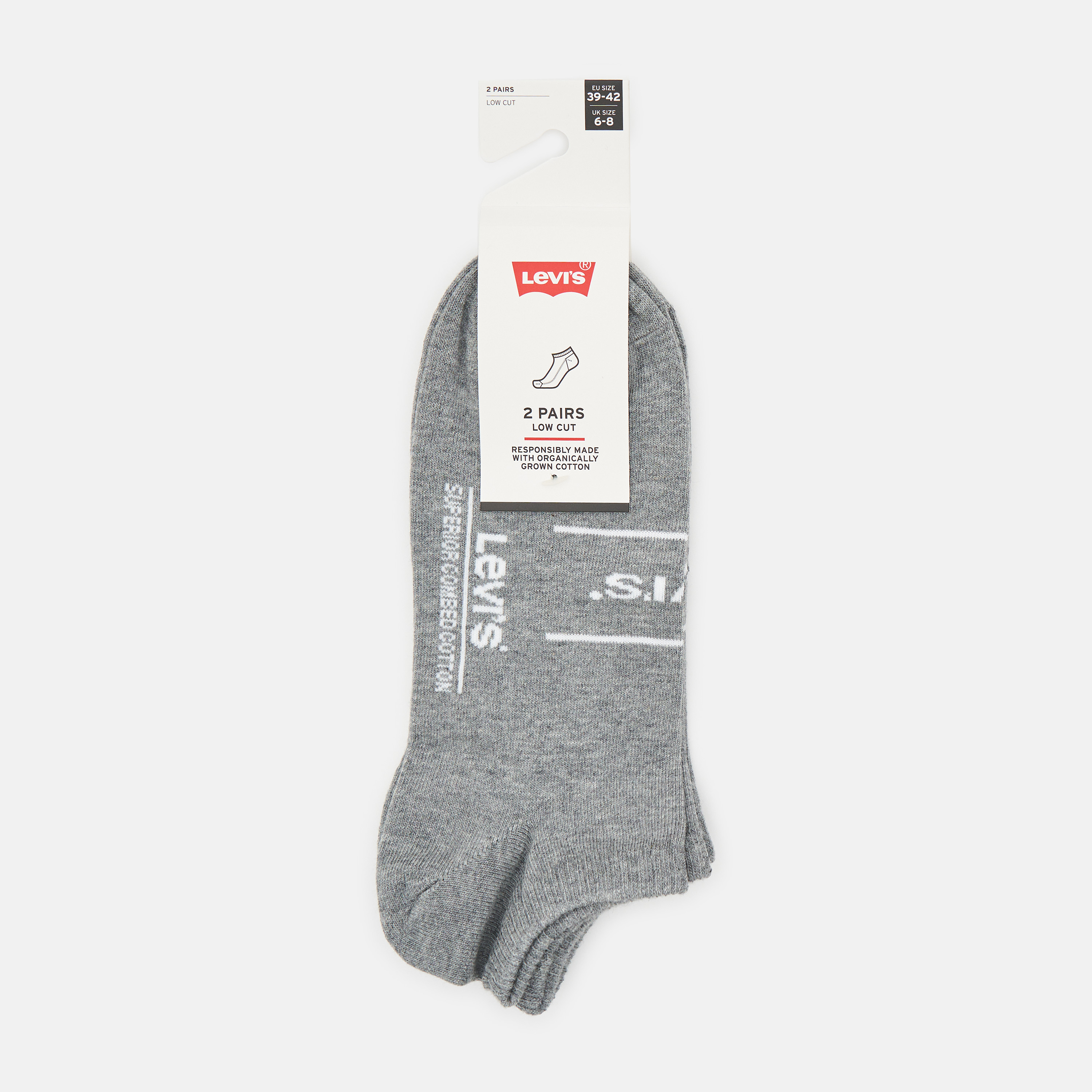 

Набор носков Levi's 701203953-007 39-42 2 пары Grey Melange