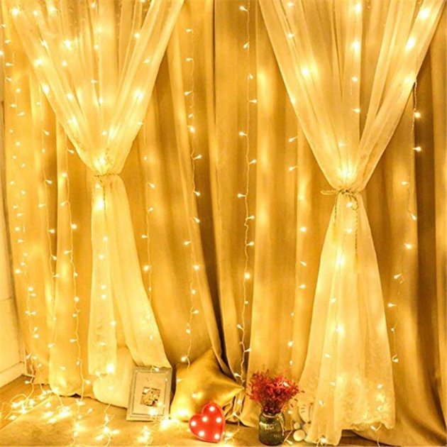 

Новогодняя светодиодная Гирлянда Штора 150LED Garland RD-9000 Теплый (М-13861)