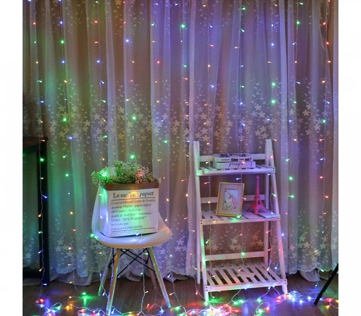 

Новогодняя светодиодная Гирлянда Штора 150LED Garland RD-9001 Микс (М-13862)