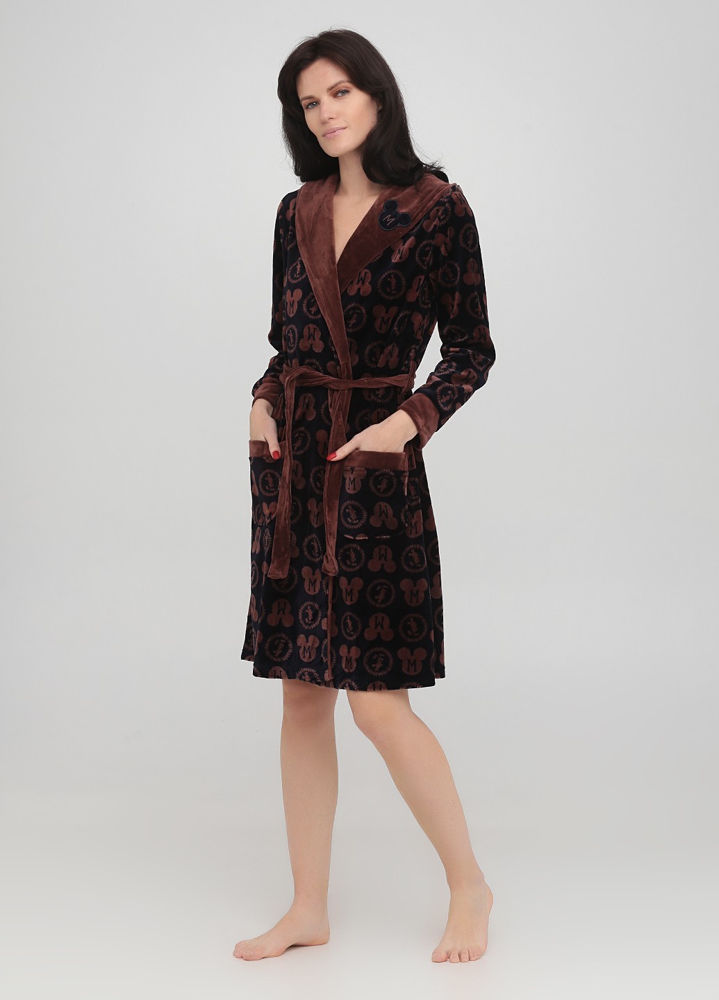 

Халат Romeo Life  коричневый 3486, Халат Romeo Life 2XL коричневый 3486