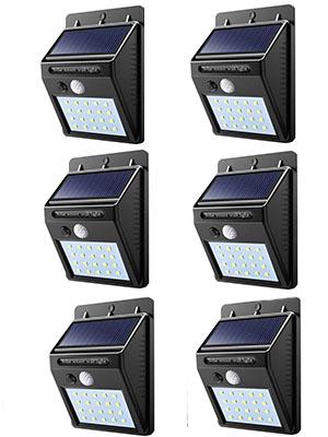 

Светильник уличный Solar Light Sh-1605 с датчиком движения на солнечной батарее 6 шт Черный (sklad_n-2)