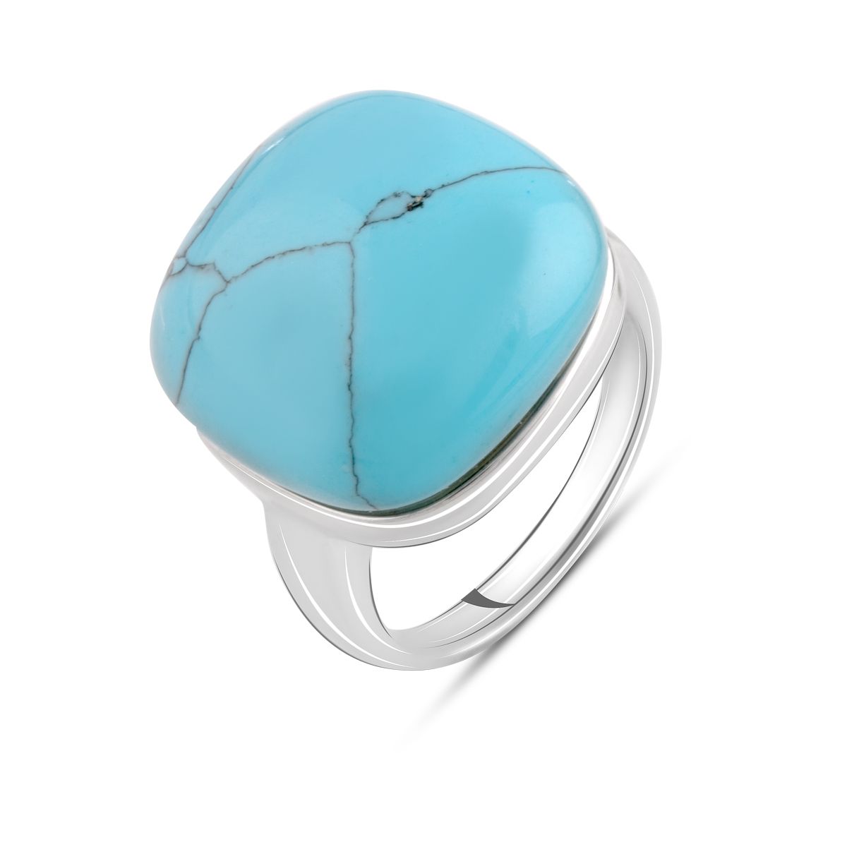 

Серебряное кольцо jill с бирюзой 18 размер