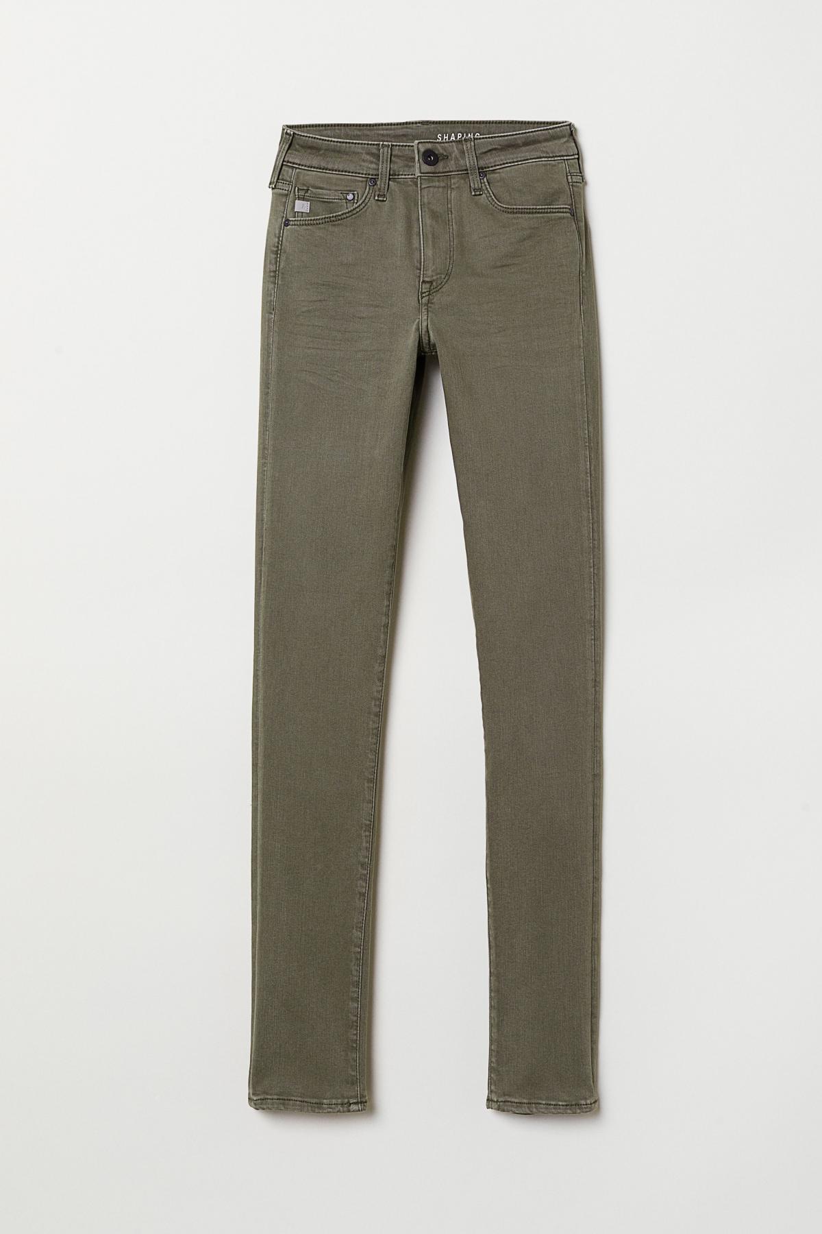 

Джинсы Shaping Skinny Regular H&M  Хаки, Джинсы Shaping Skinny Regular H&M 27-32 Хаки