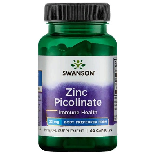 

Цинк Swanson Zinc Picolinate 22mg, 60 caps