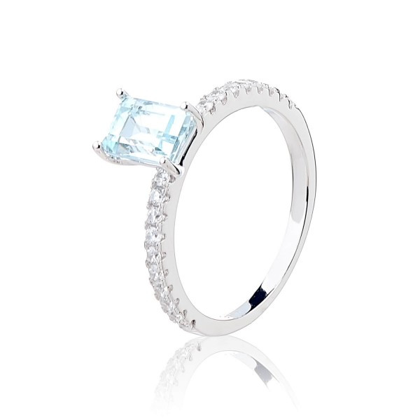 

Серебряное кольцо Silver925 с топазом - 2.02 гр