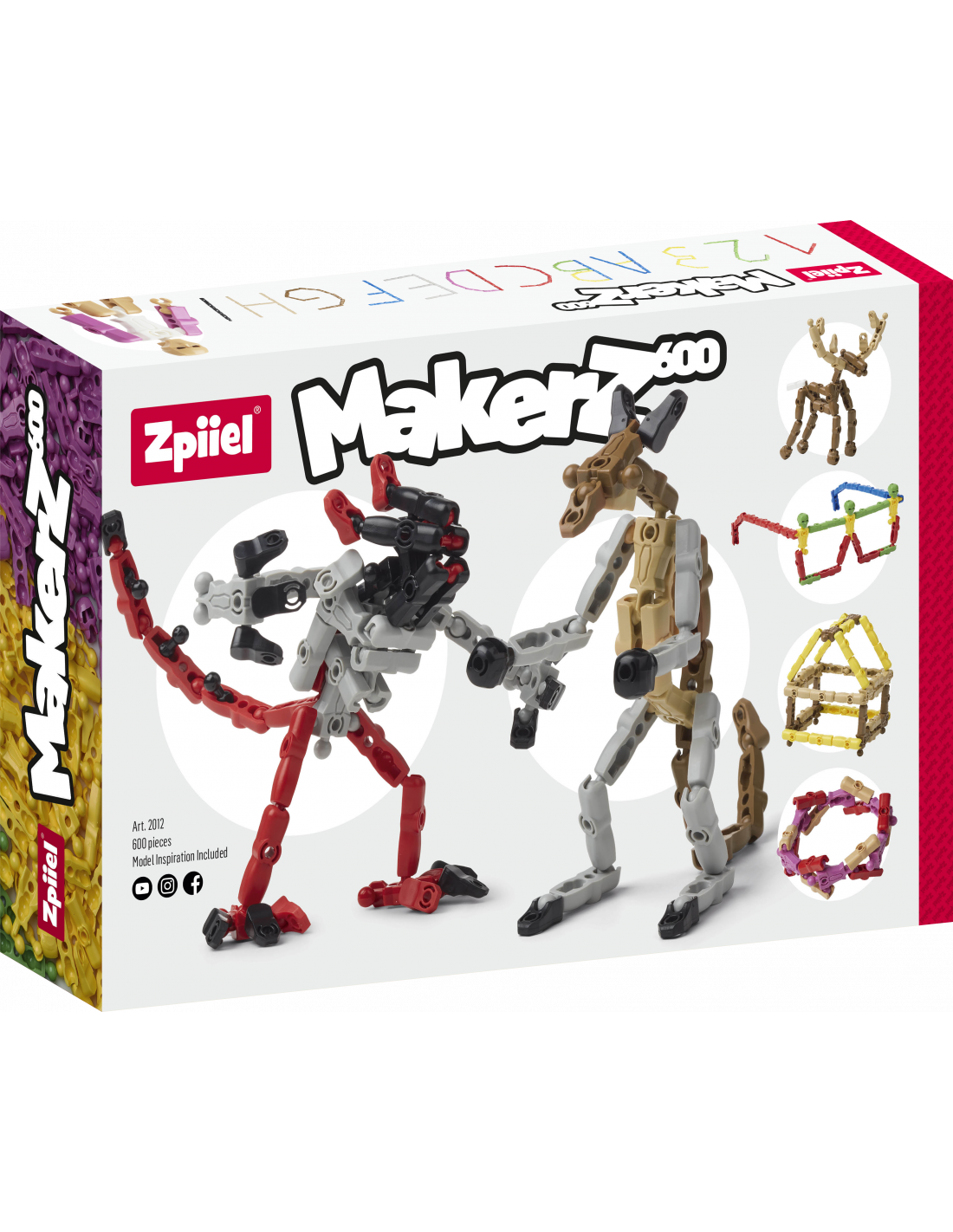 

Конструктор MakerZ 600 Zpiiel (Дания) набор (600 деталей/10 цветов) (2012)
