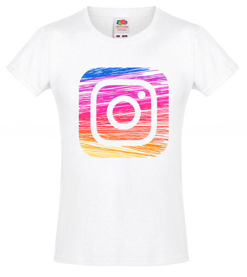 

Футболка Fruit of the Loom instagram Белый 140 см BIN4TD140