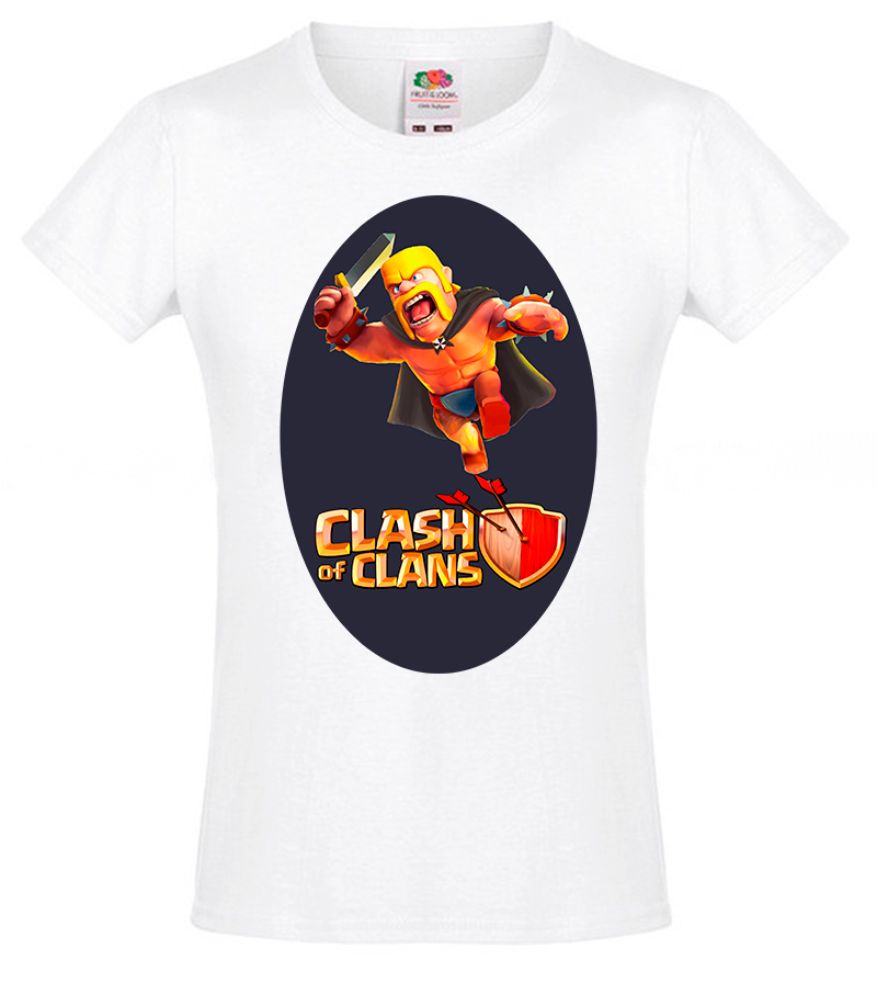 

Футболка Fruit of the Loom clash of clans Белый 140 см BCOC1YD140
