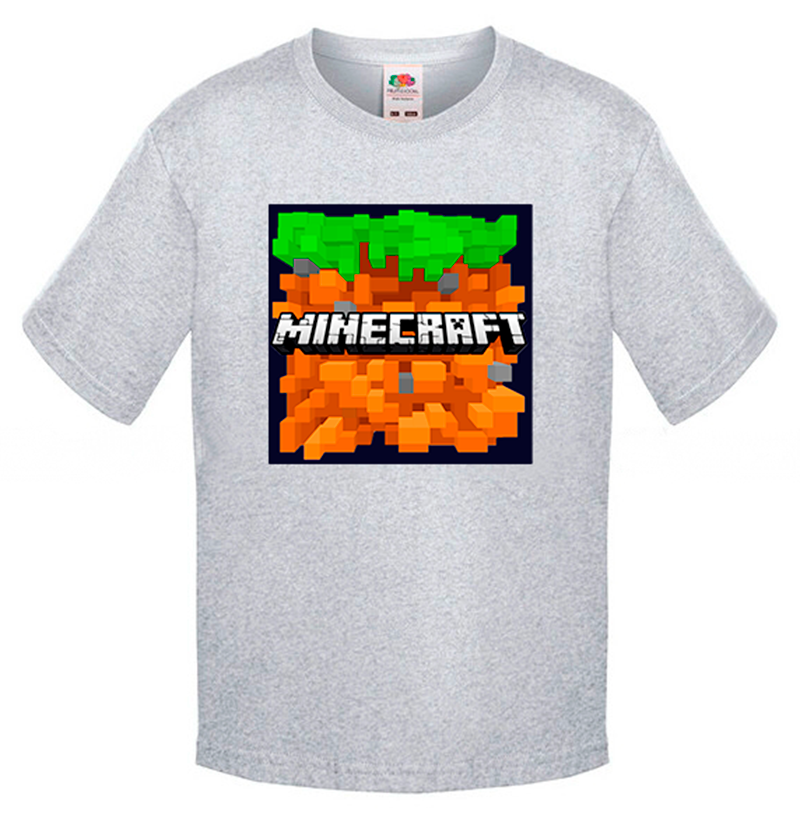 

Футболка Fruit of the Loom minecraft Серый 152 см SMKM152