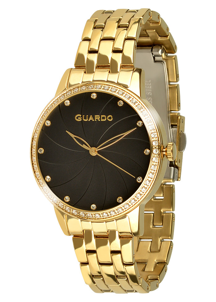 

Часы женские Guardo 011461(1)-3 золотистые