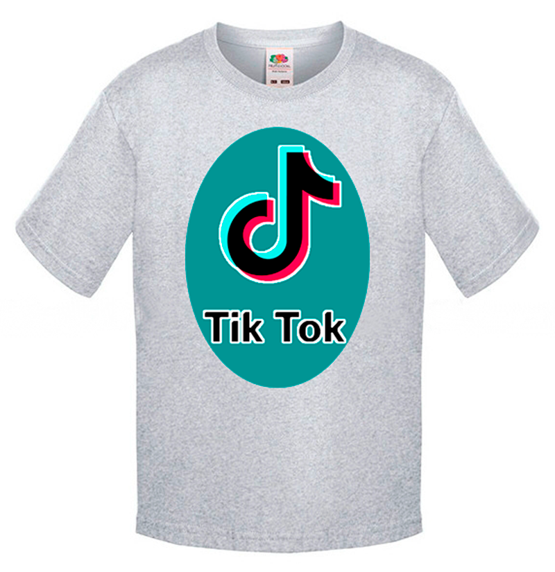 

Футболка Fruit of the Loom tik tok Серый 152 см STT2OM152