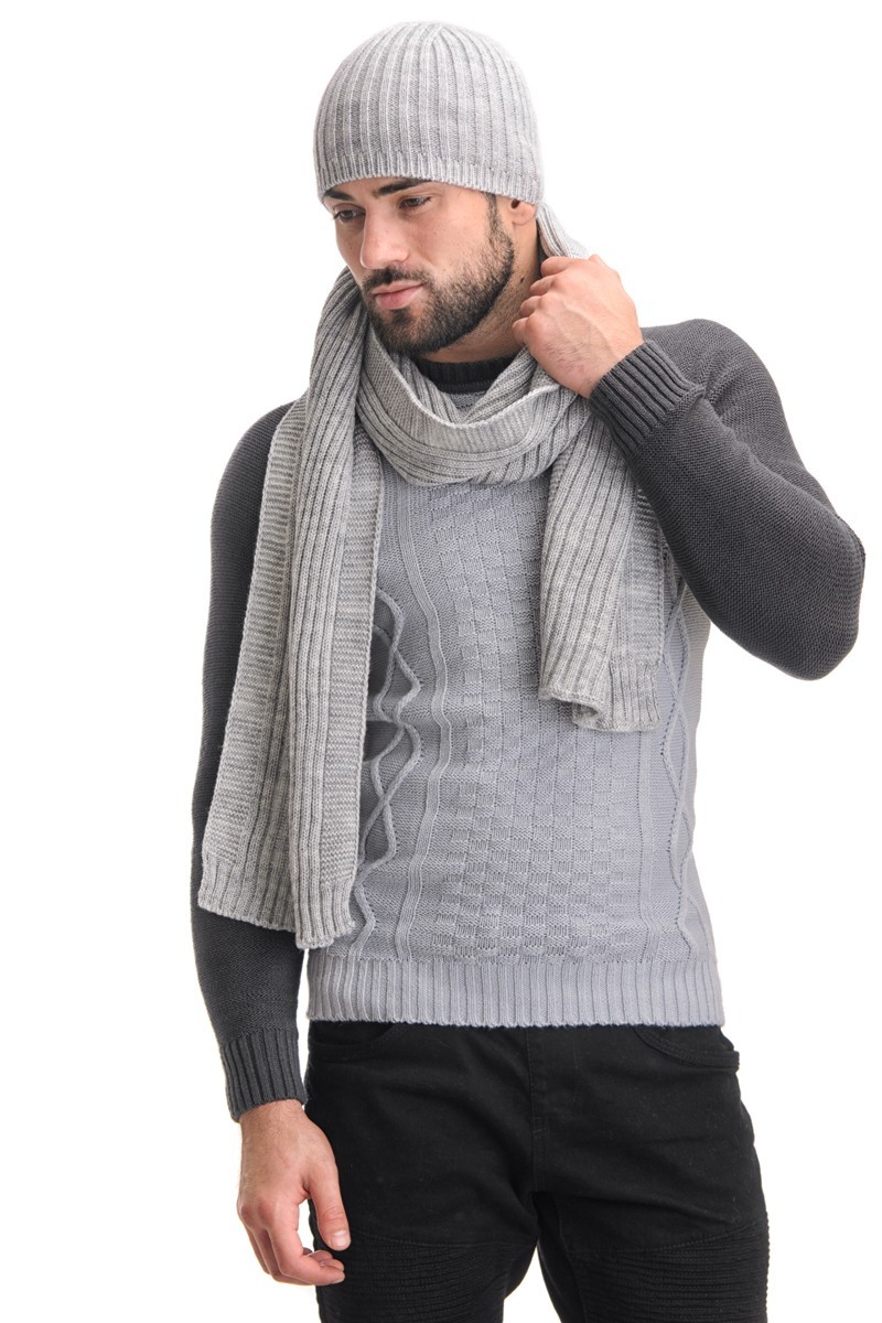 

Комплект (шапка + шарф) SVTR 909  Светло-серый (SVTR_909_Светло-серый, Комплект (шапка + шарф) SVTR 909 one-size Светло-серый (SVTR_909_Светло-серый)