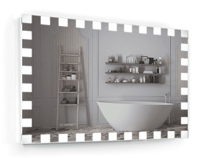 

Зеркало c LED подсветкой Smart Mirror сенсорное Brindisi SK 140х90 см Прямоугольное