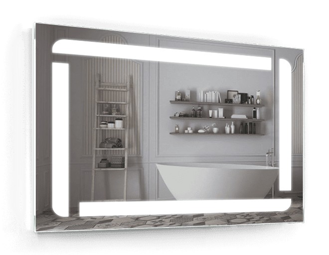 

Зеркало c LED подсветкой Smart Mirror сенсорное Bolzano SK 120х90 см Прямоугольное