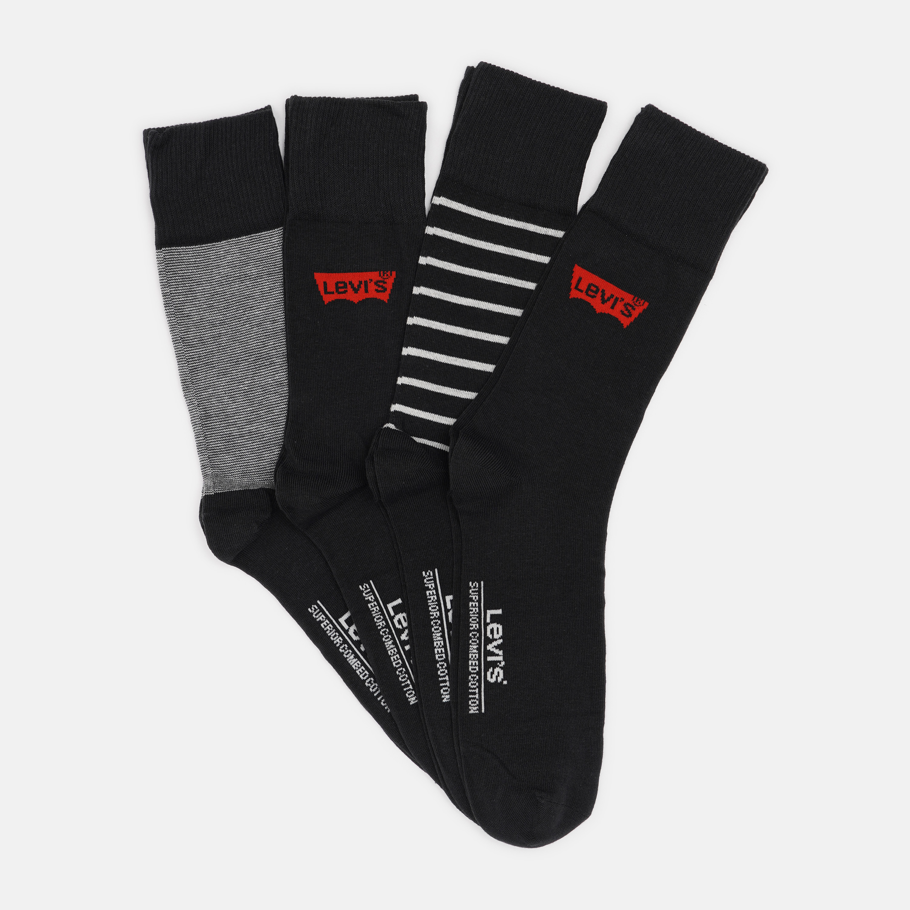 

Набор носков Levi's 701203955-001 39-42 4 пары Black Combo