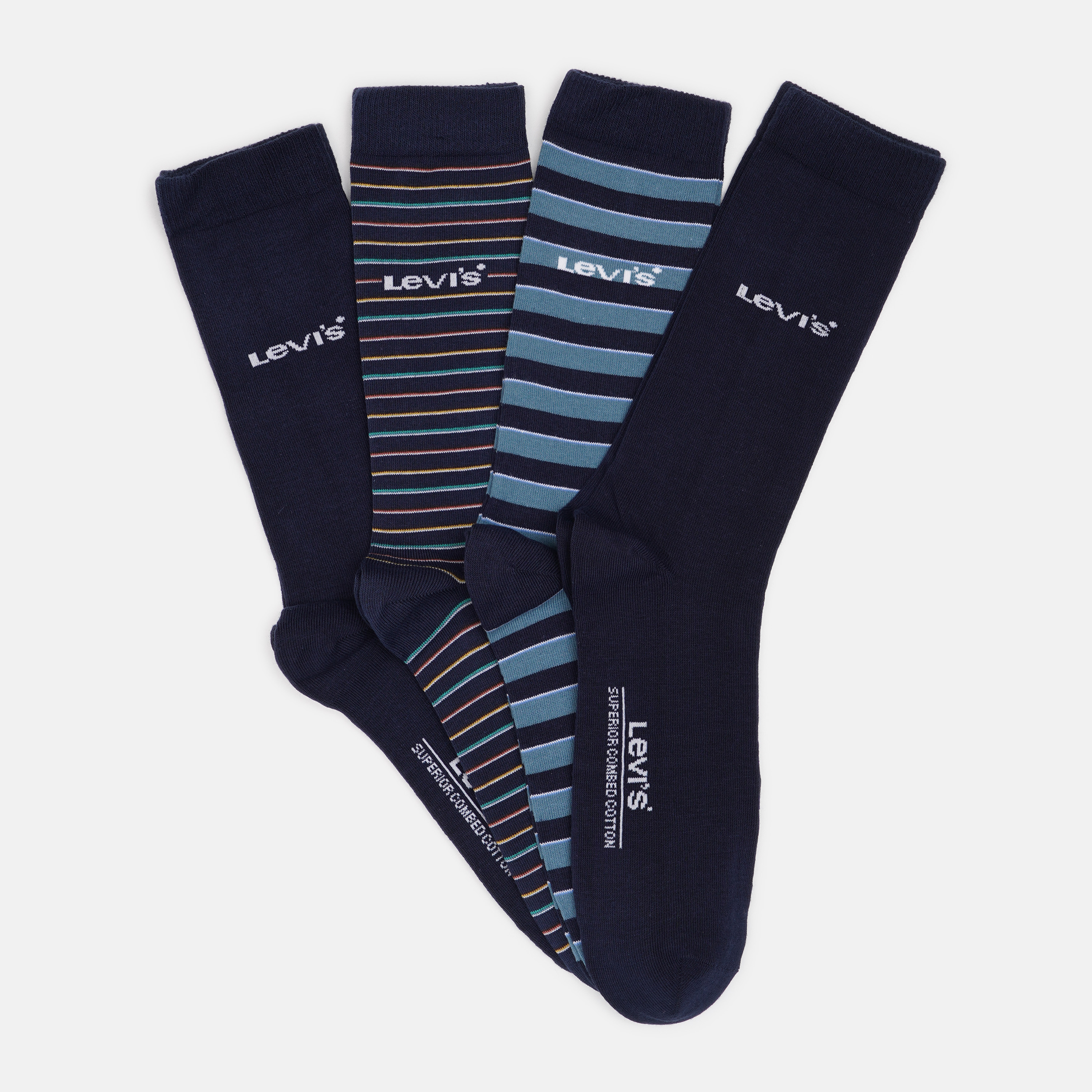 

Набор носков Levi's 701213136-001 39-42 4 пары Blue Combo