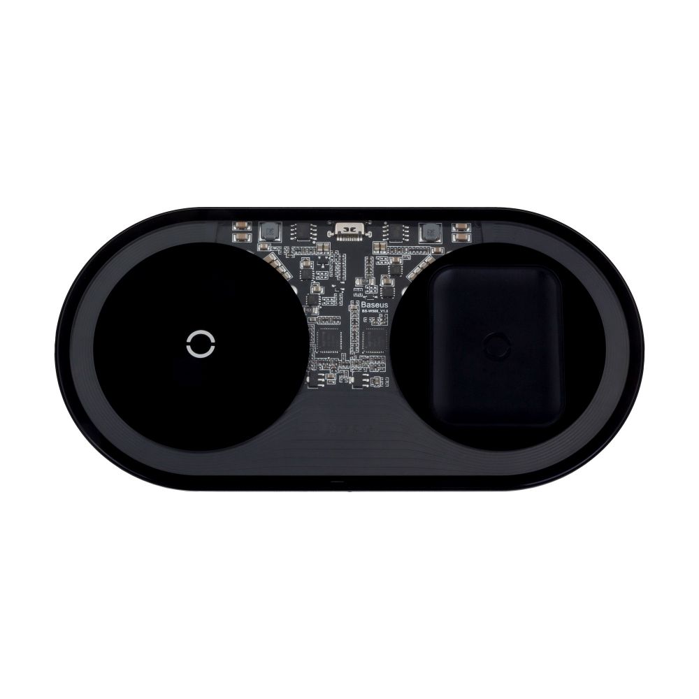 

Беспроводное зарядное устройство Baseus Simple 2in1 For Phones+Pods 15W WXJK Прозрачный, A01