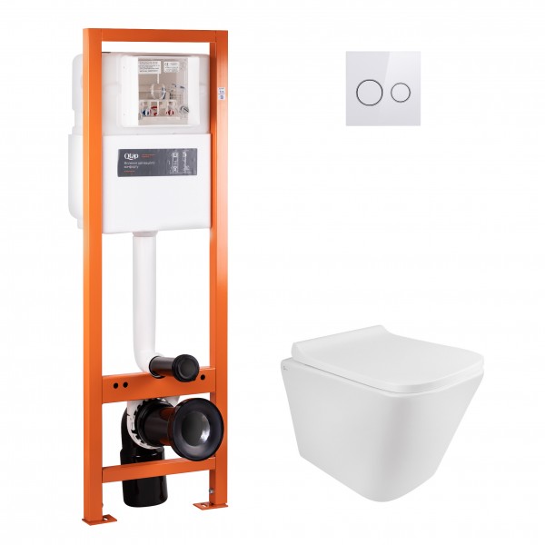 

Набор Qtap инсталляция 4 в 1 с панелью смыва Nest (QT0233M370 + QT0211P01V1176W) + унитаз с сиденьем Tern QT1733052ERW