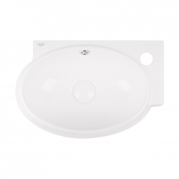 

Раковина Qtap Leo 430x290x140 White с донным клапаном QT11115011RW
