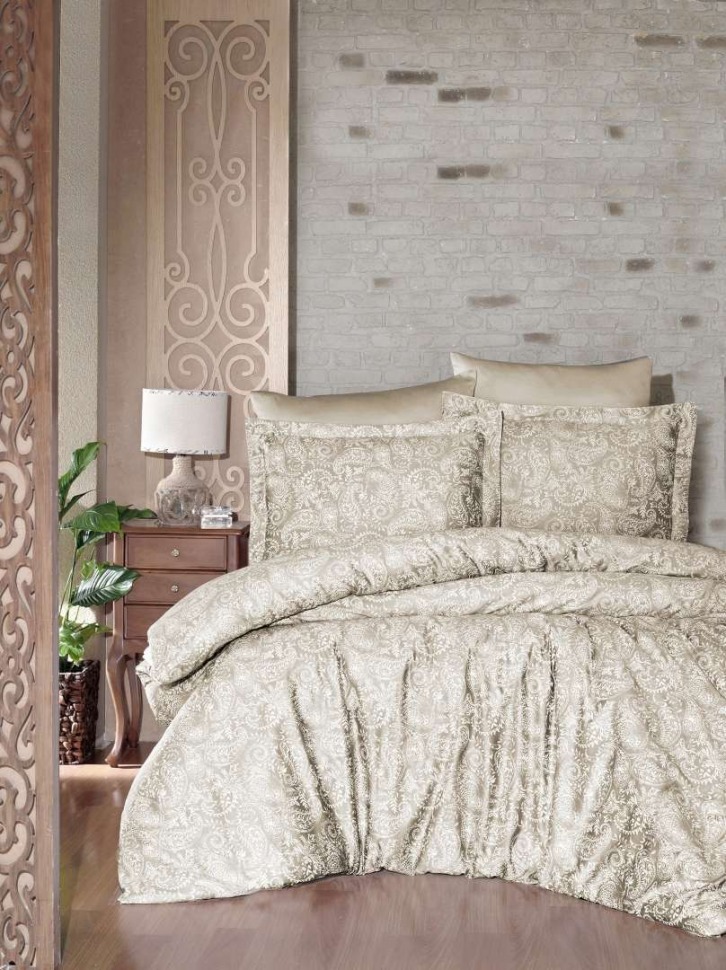 

Постельное белье из люкс сатина First Choice S-251 Lima s. kahve евро m016571