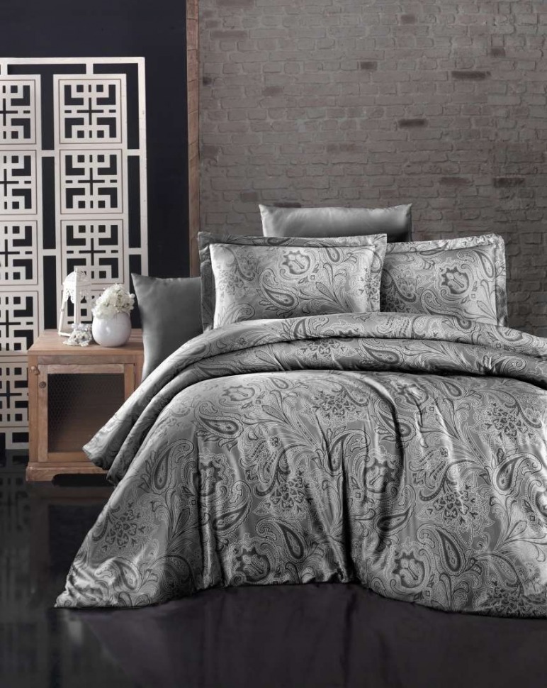 

Постельное белье из люкс сатина First Choice S-21 Reagen smoke евро m016590