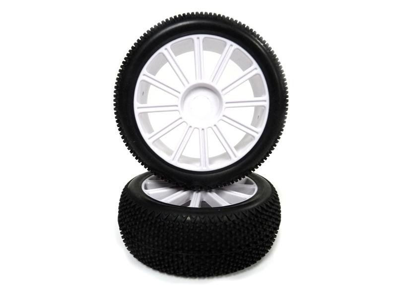

1:8 White Rim & Tire Complete For Buggy (821001W+821002) 2P