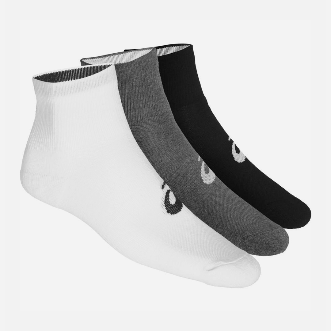 

Носки Asics 3ppk Quarter Sock 155205-0701 - р 3 пары Бело-серые с черным, Носки Asics 3ppk Quarter Sock 155205-0701 35-38 р 3 пары Бело-серые с черным