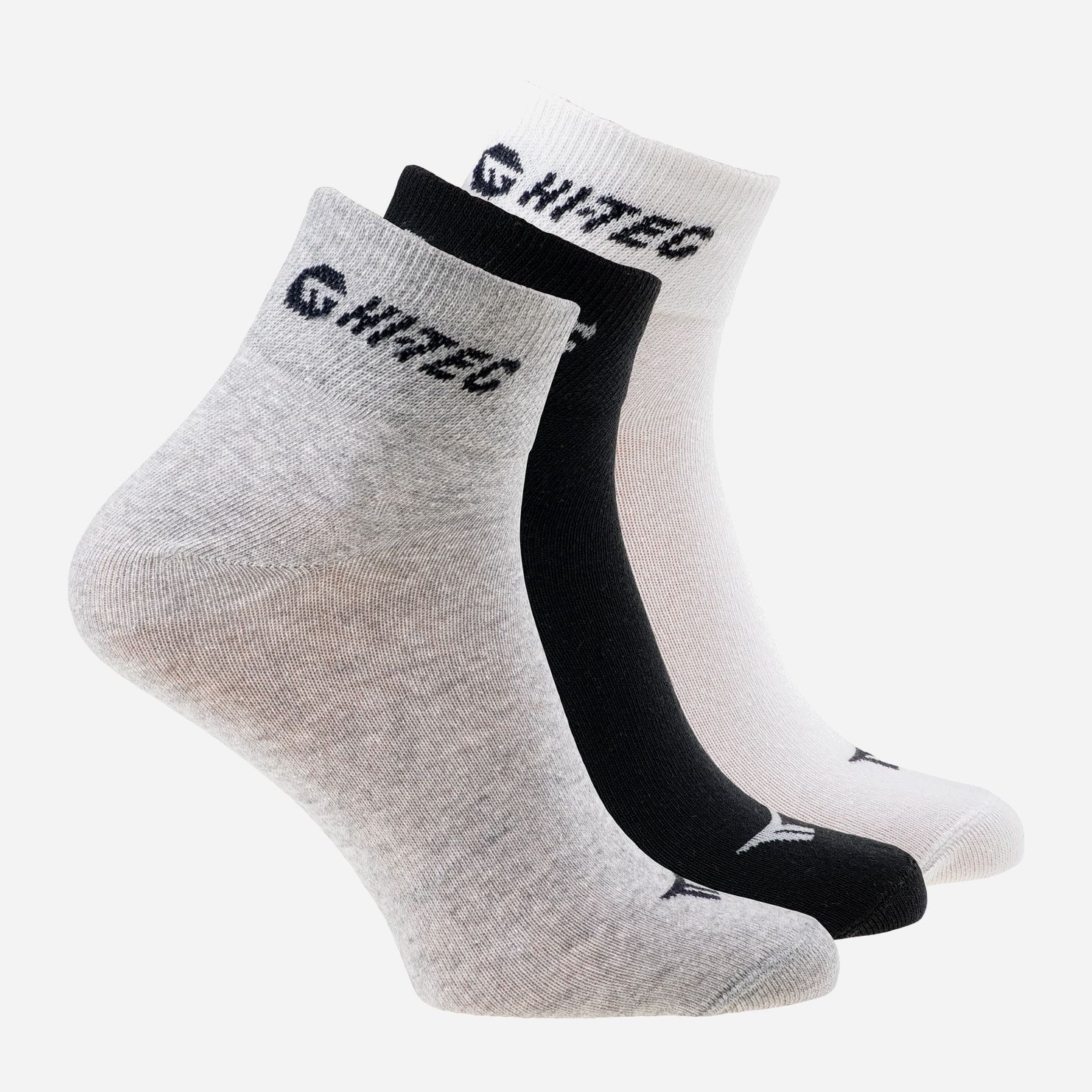

Носки Hi-Tec Chire Pack - 3 пары Wht/Blk/Grey Melng, Носки Hi-Tec Chire Pack 36-39 3 пары Wht/Blk/Grey Melng