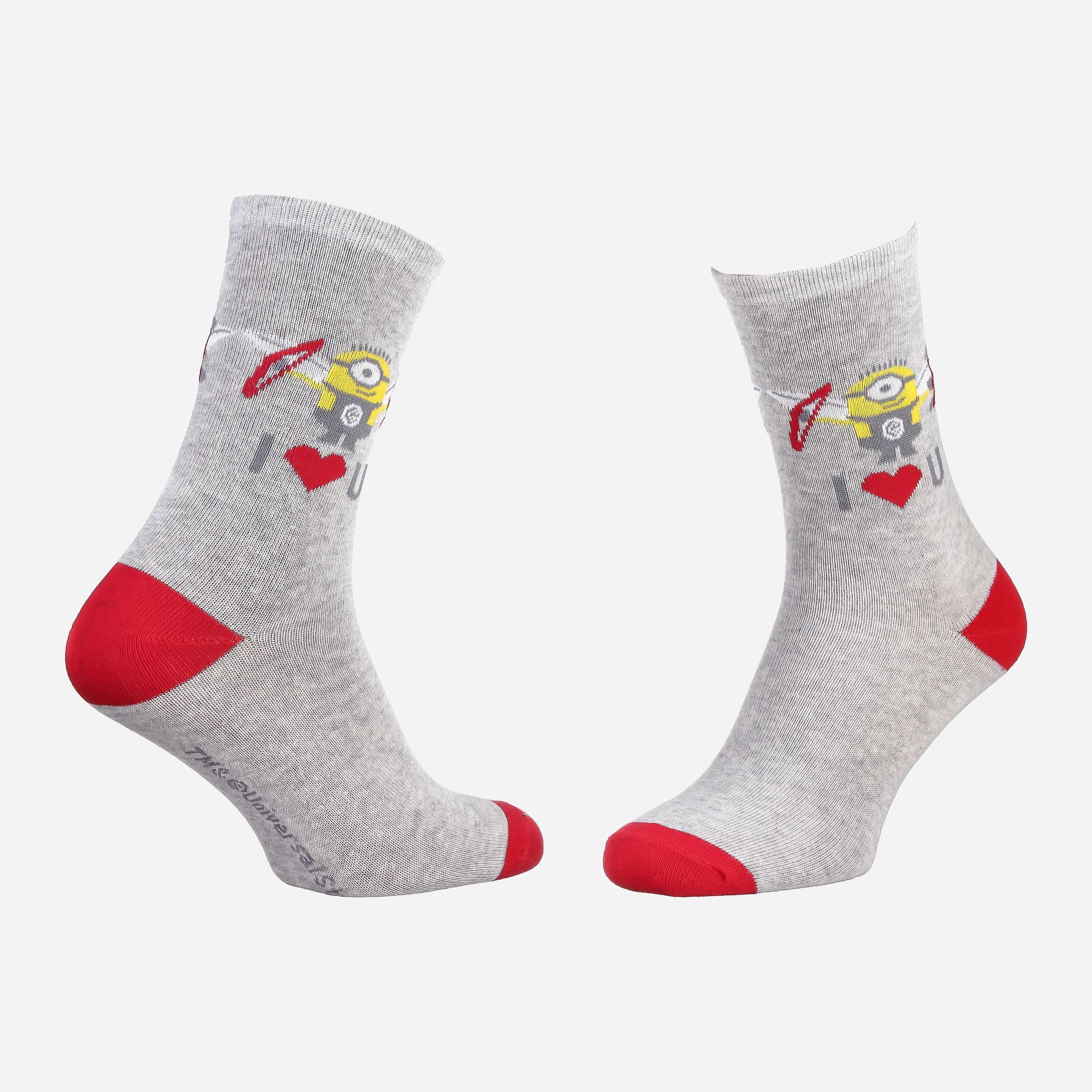 

Носки Disney Minions 13890131-6 - Светло-серые, Носки Disney Minions 13890131-6 36-41 Светло-серые