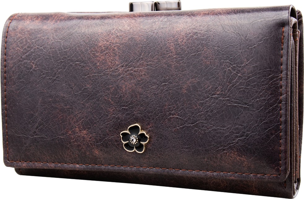 

Женский кошелек кожаный 4U Cavaldi DNKPX23-2-JZ-brown