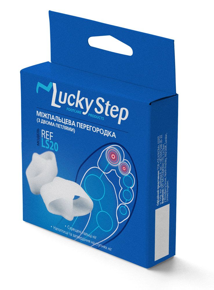 

Міжпальцева перегородка з двома петлями Lucky Step LS20 р.2