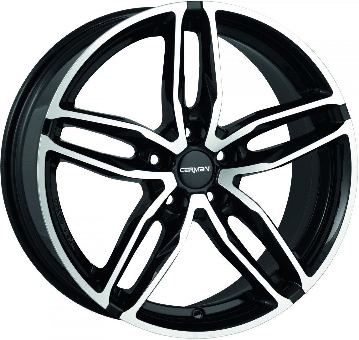 Carmani CA 13 Twinmax R18 W8 PCD5x112 ET47 DIA66.6 Black Polished ...