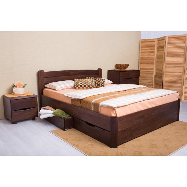 

Кровать Олимп София V с двумя ящиками 120x200 Венге