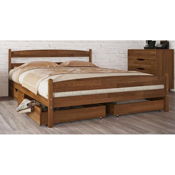 

Кровать Олимп Лика с двумя ящиками 160x200 Орех