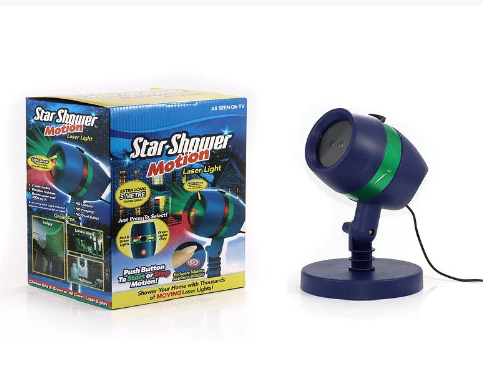 

Проектор лазерный пластиковый Star Shower, Новогодний декор для дома, разноцветное освещение
