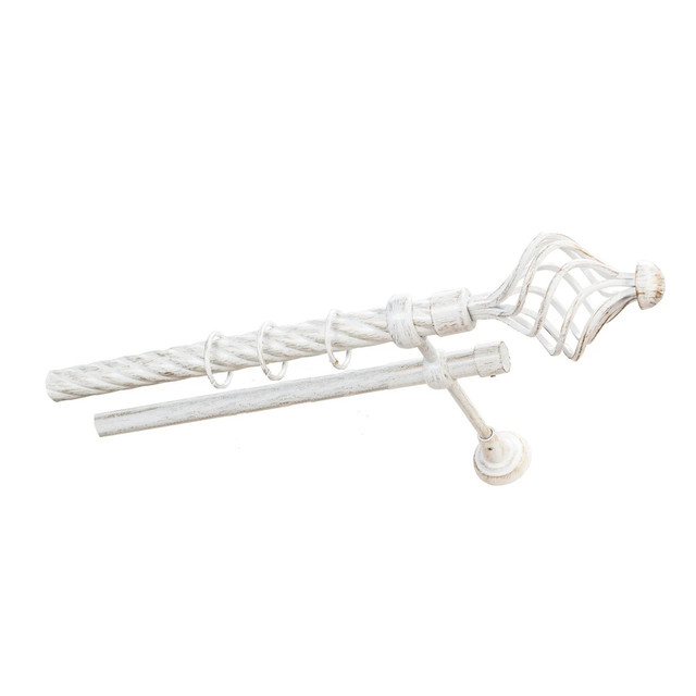 

Карниз для штор двойной Sundeco Арезо ø 25 + 19 мм 300 см белое золото