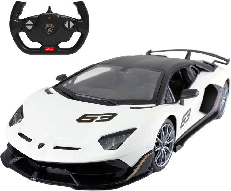 

Машинка на радиоуправлении Rastar Растар Lamborghini Aventador SVJ 1:14 белый (454.00.14)