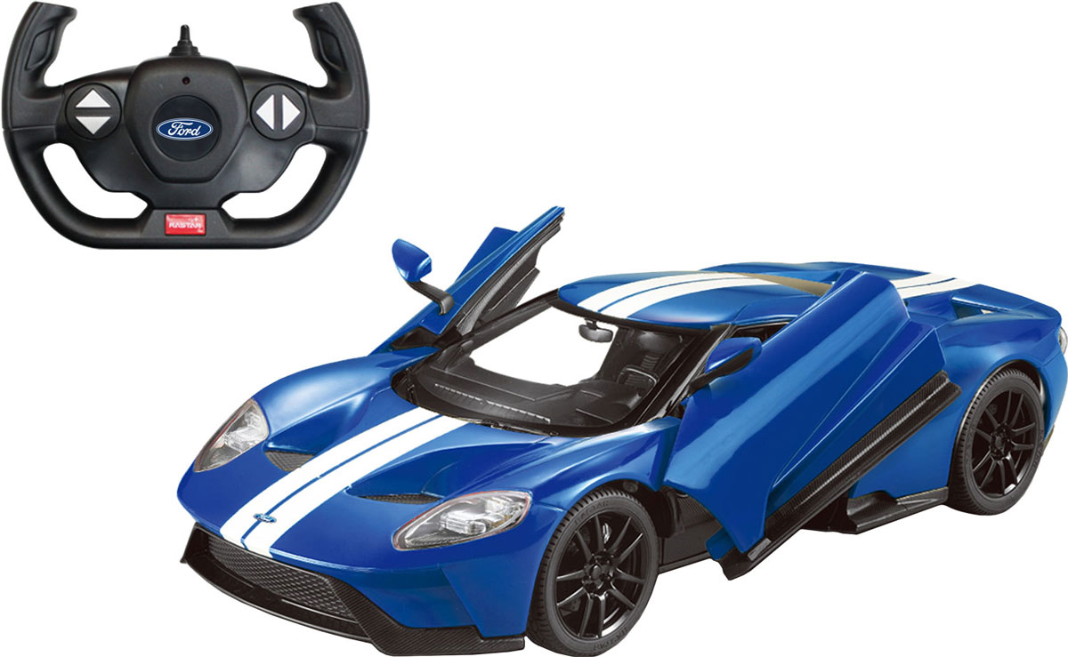 

Машинка на радиоуправлении Rastar Растар Ford GT 1:14 голубой (454.00.23)