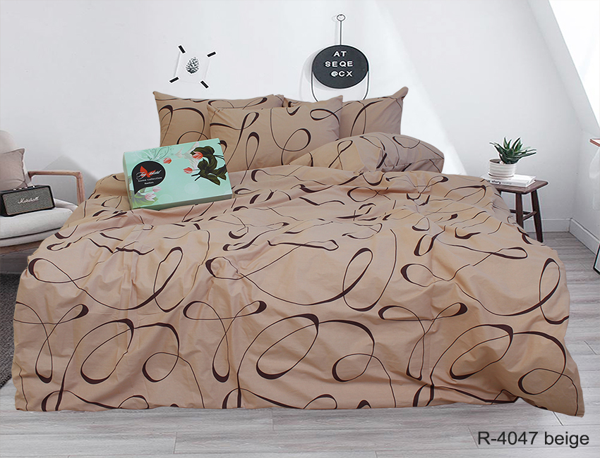 

Евро комплект постельного белья R4047beige