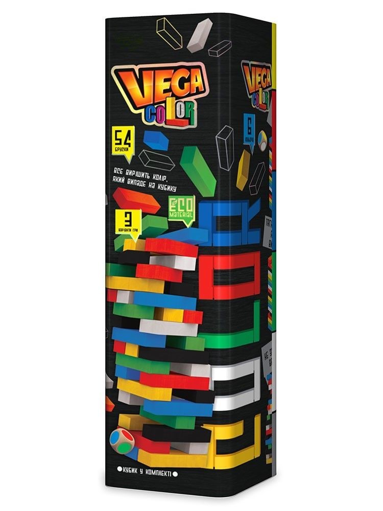 

Детская настольная игра Danko Toys Дженга "VEGA COLOR " GVC-01U
